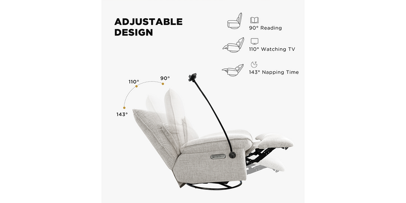 Nouhaus Snooze Modern Power Recliner