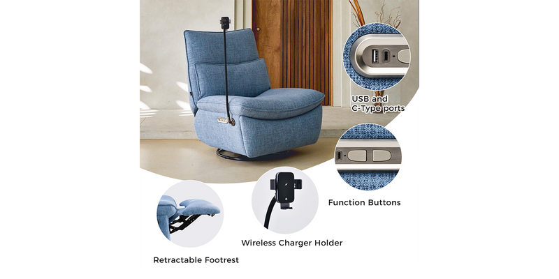 Nouhaus Snooze Modern Power Recliner