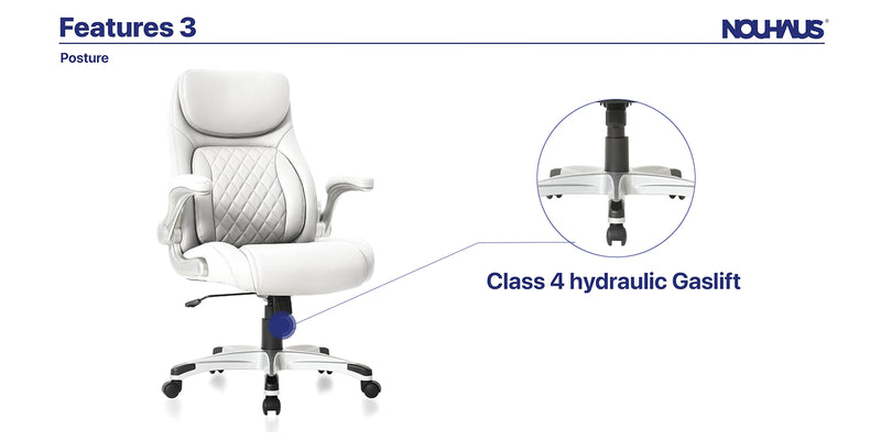 NOUHAUS Posture Ergonomic PU Leather Office Chair