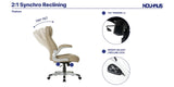 NOUHAUS Posture Ergonomic PU Leather Office Chair