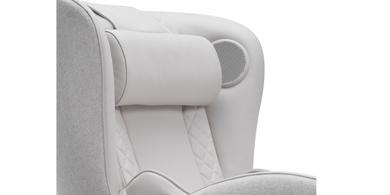 Elder white "Classic V2" Massage Chair headrest