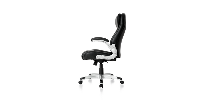 Side of the Black Posture Ergonomic PU Leather Office Chair